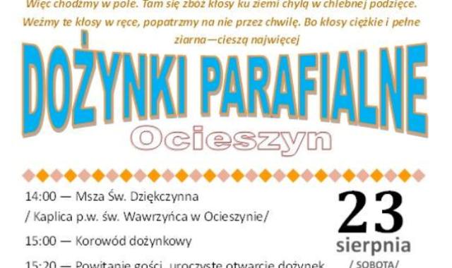 Zapraszamy na dożynki w Ocieszynie