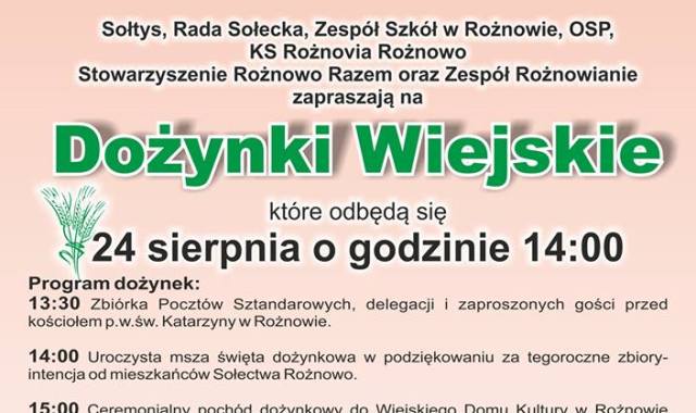 Dożynki wiejskie w Rożnowie