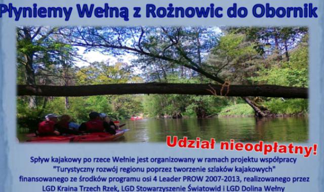 Zapraszamy na spływ po Wełnie