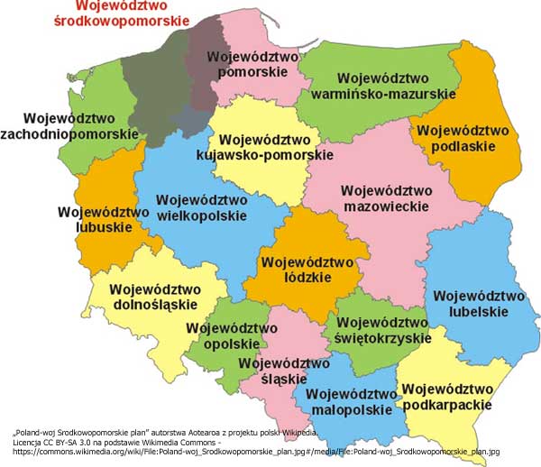 Poland woj Srodkowopomorskie plan
