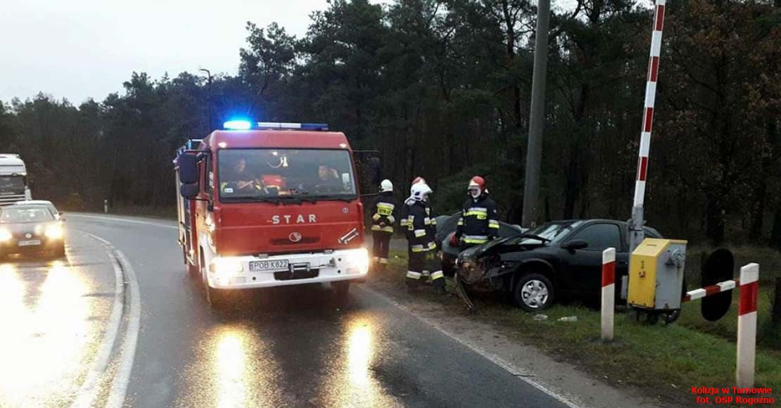 kolizja 2 pojazdow w Tarnowie