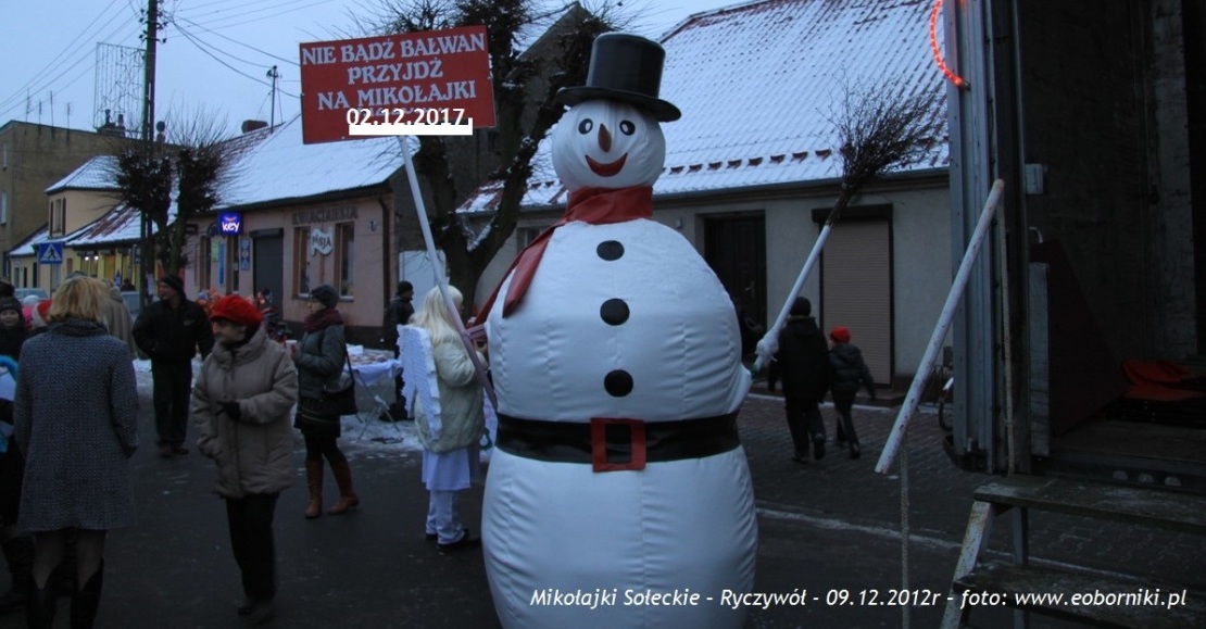 Zapraszamy na Mikolajki do Ryczywolu