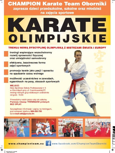 karate team plakat