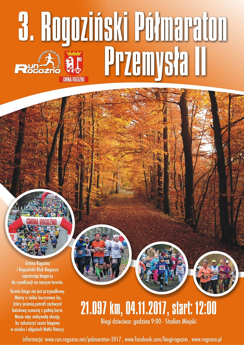 3 rogozinski polmaraton przemysla plakat