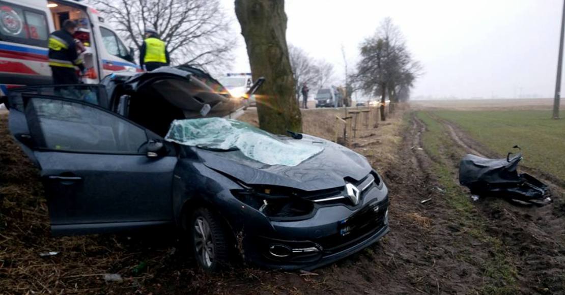 renault megane wypadek bogdanowo objezierze zbadaja samochod