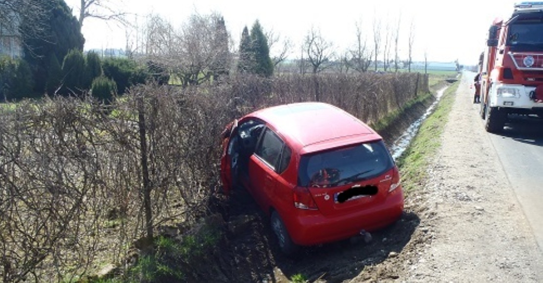 wypadek gorzewo fot. kp psp oborniki