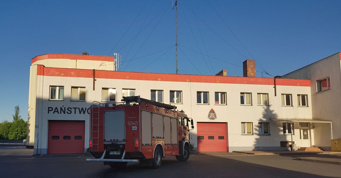 pozar trawy oborniki ul. czarnkowska