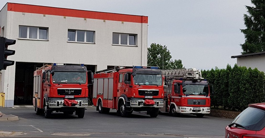 kolizja 5 aut na wylocie z obornik