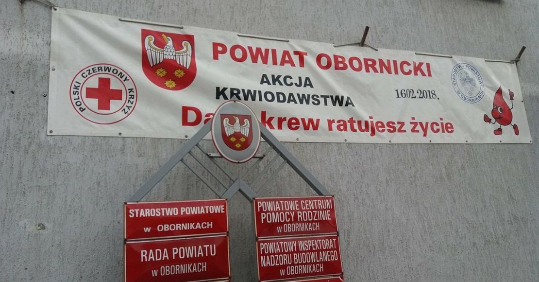 w piatek akcja krwiodawstwa w obornikach