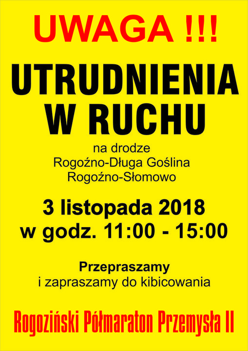 utrudnienia w ruchu