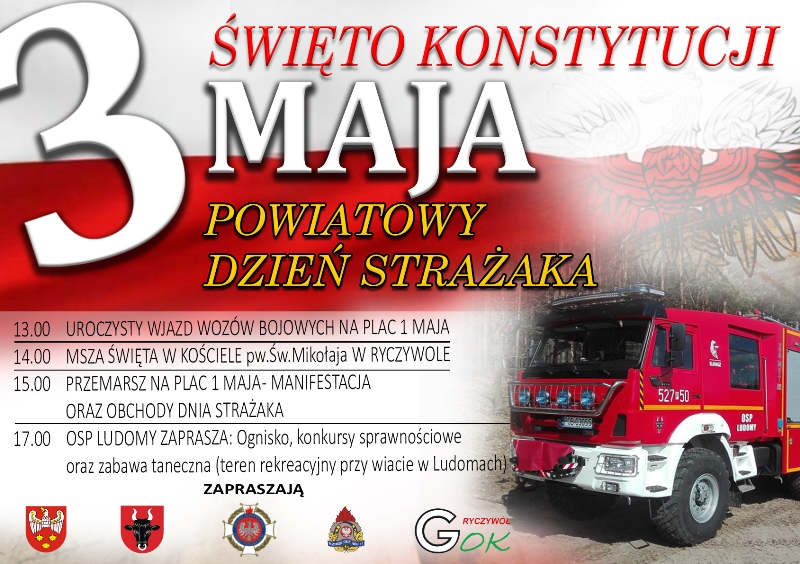 powiatowe obchody 3 maja w Ryczywole