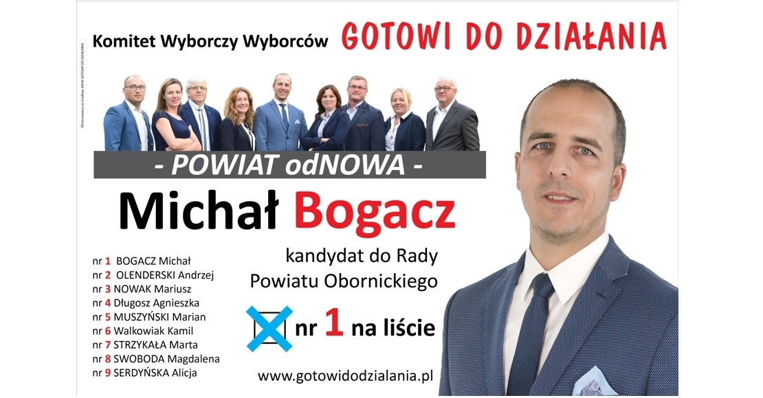 Dlaczego Michał Bogacz nr 1 na liście kandyduje do Rady Powiatu? (film)