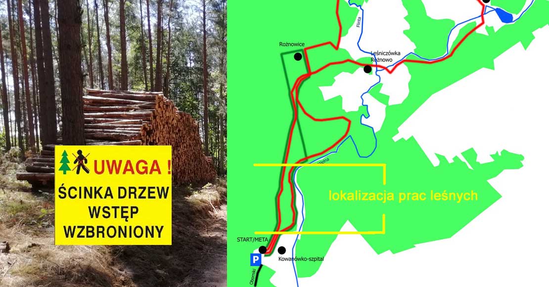 Prace gospodarcze przy ścieżce NW