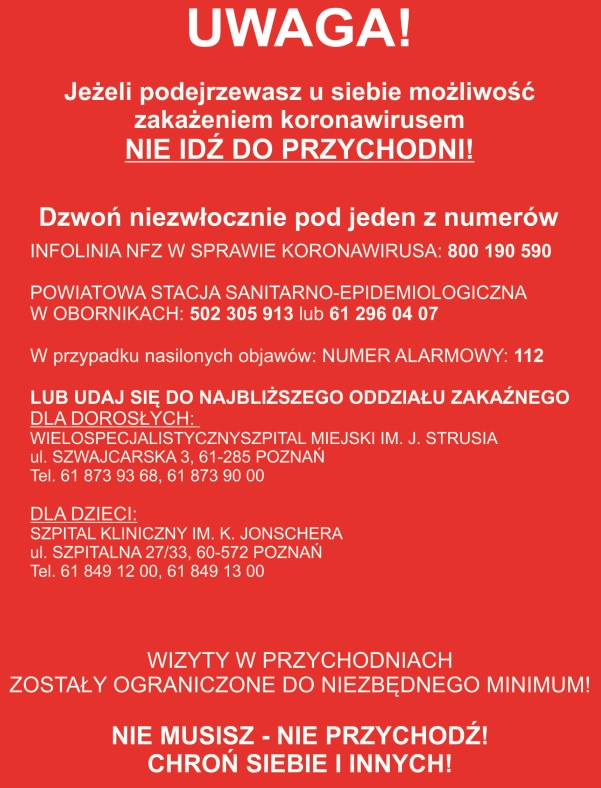 koronawirus numer alarmowy