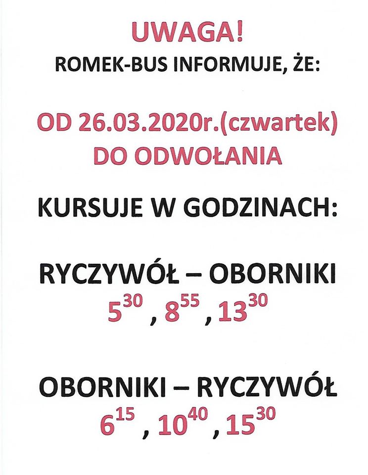 romek bus rozklad