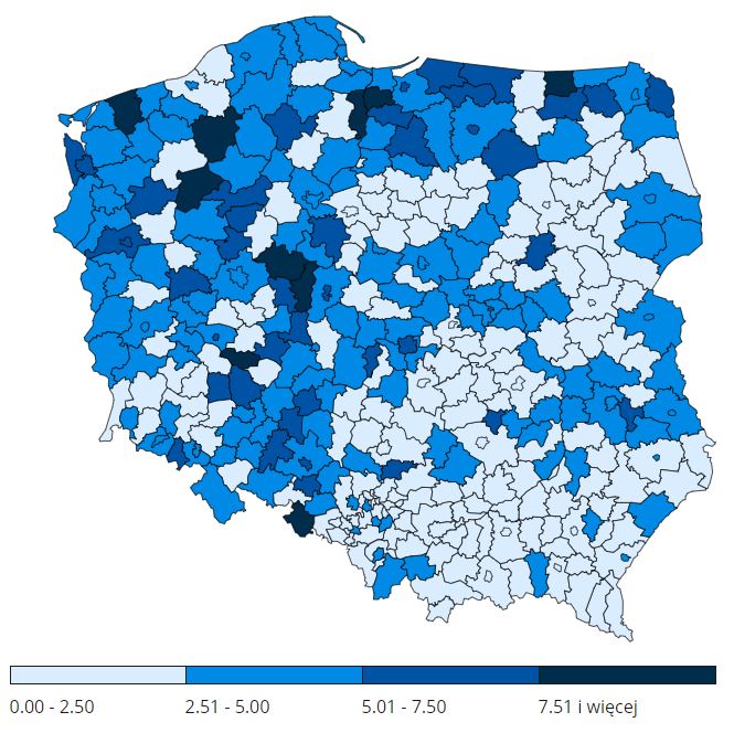 29 11 2020 covid powiaty, źródło https://www.gov.pl/