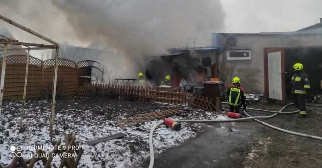 Pożar stolarni w Rogoźnie