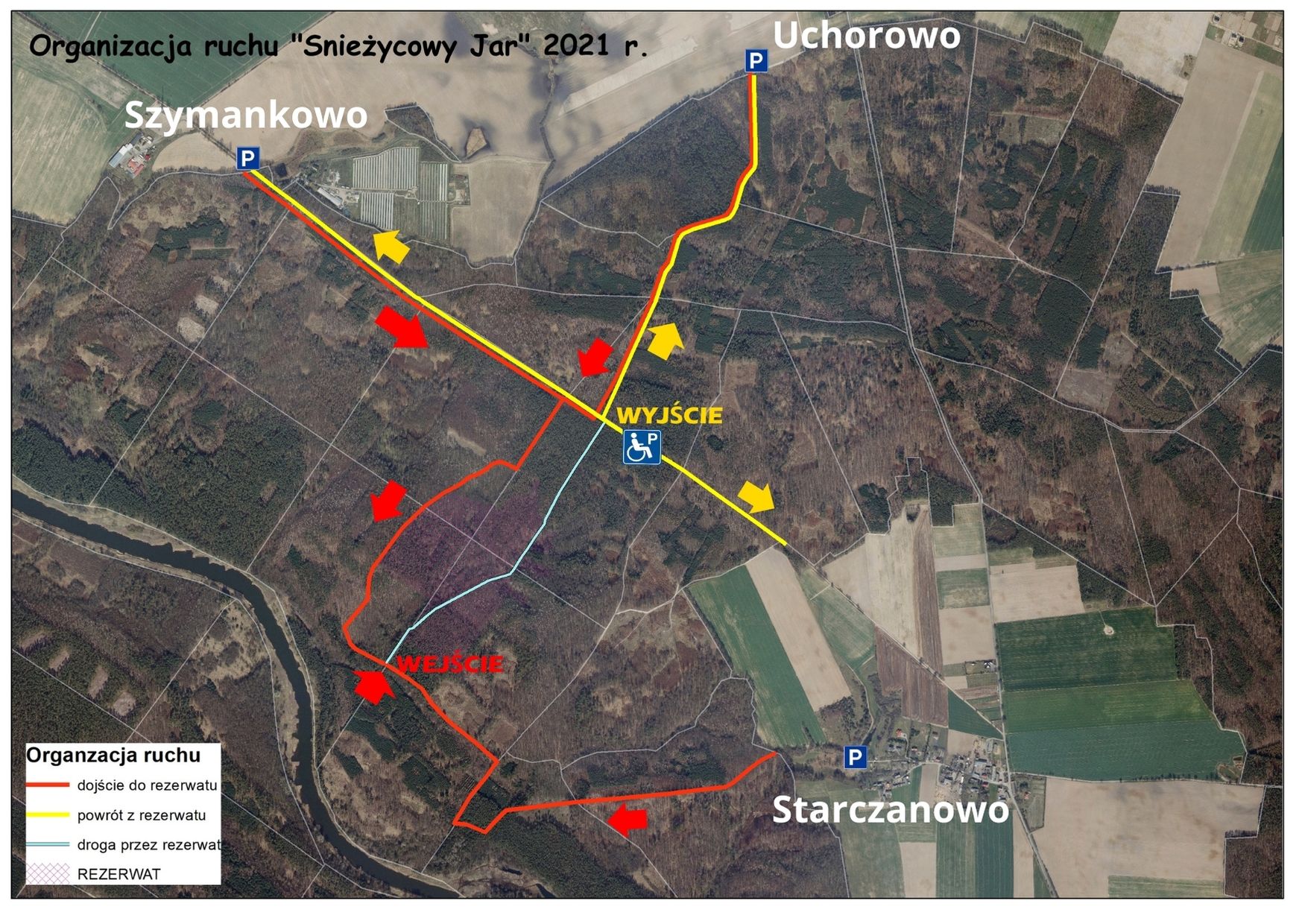 Mapka - autor: Nadleśnictwo Łopuchówko