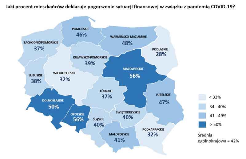 Wykres Wpływ pandemii na finanse mieszkańców 003