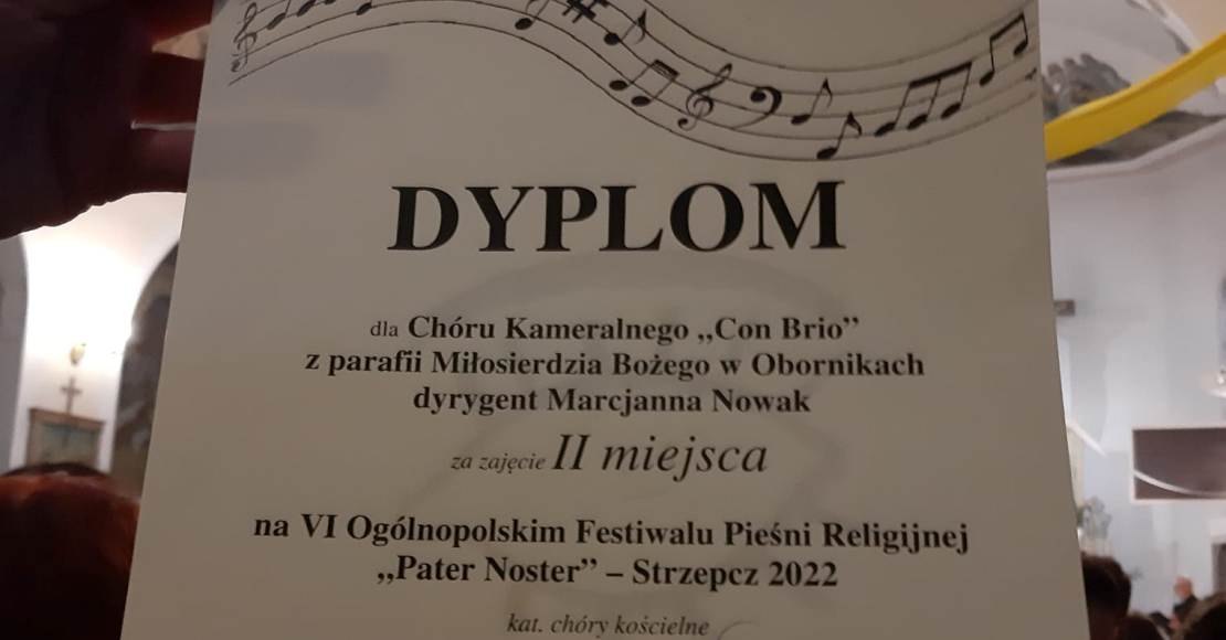 Drugie miejsce chóru Con Brio