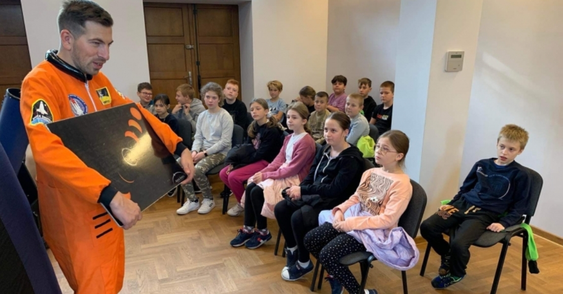 Kosmiczne spotkanie uczniów Szkoły Podstawowej w Objezierzu