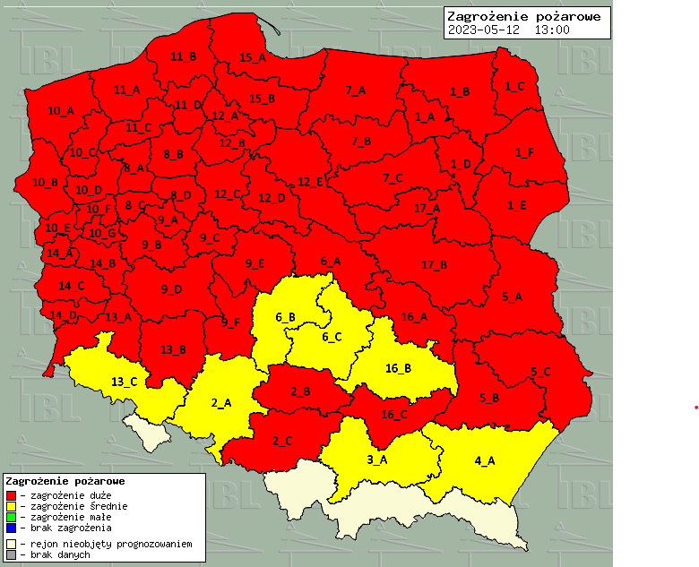 zagrozenie pozar polska