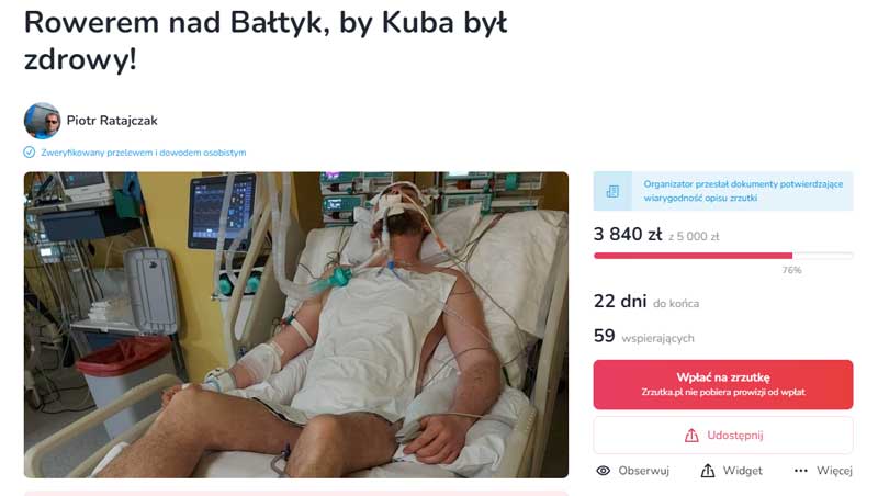 zrzutka dla Jakuba