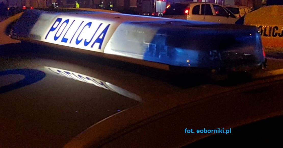 Oborniki. Zderzenie z lampą uliczną
