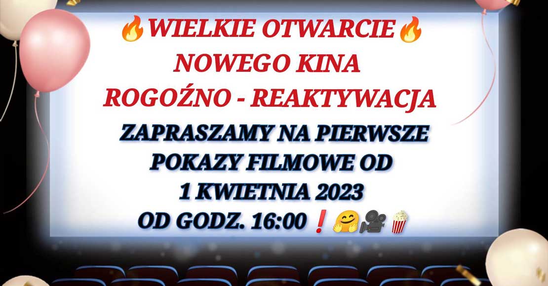 Rusza kino w Rogoźnie (to nie jest żart)