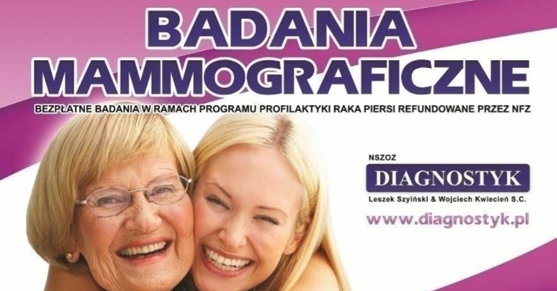 Bezpłatne badania mammograficzne