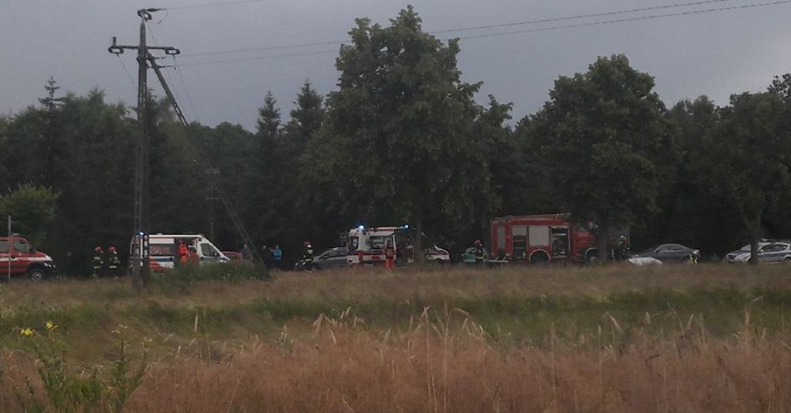 wypadek w obornikach - 7 osob poszkodowanych